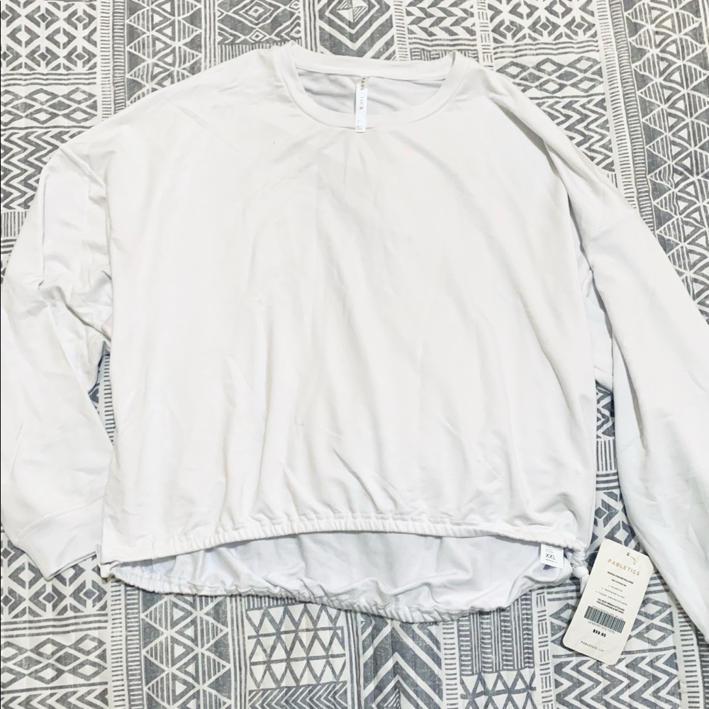 WHITE Fabletics Selena pullover